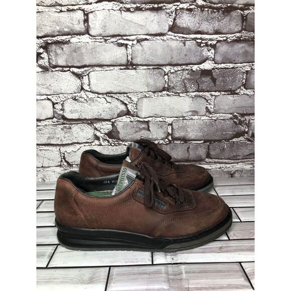 Mephisto Runoff Air-Jet System Brown Leather Sneaker Shoes Women’s Sz 8M US/39EU - Picture 1 of 16